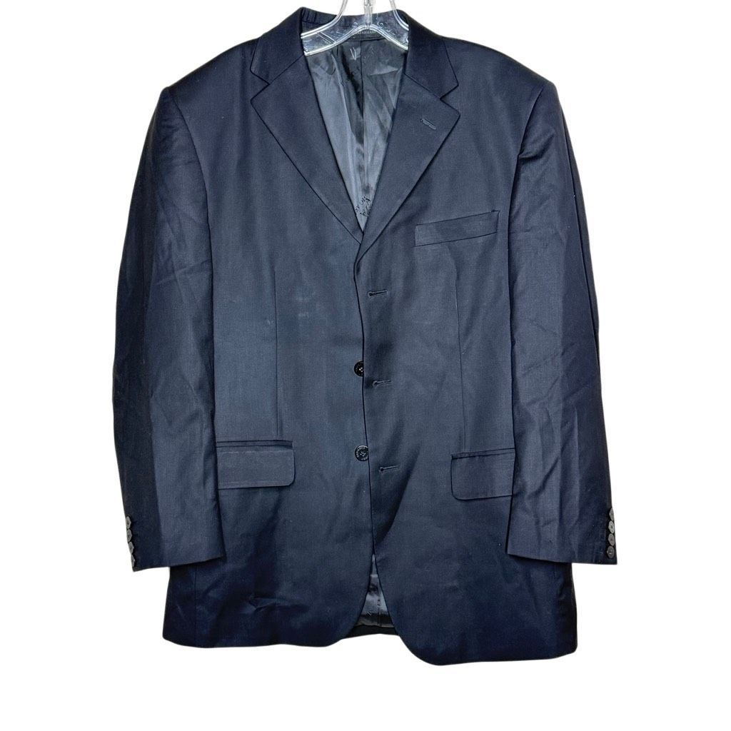 Giorgio Armani Black Long Sleeve 3 Button Blazer Jacket Coat Size 48 Formal Wool